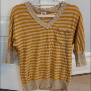 Yellow Striped Top